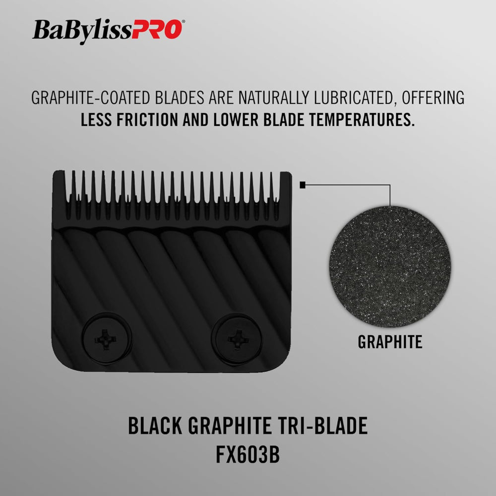 Babyliss Pro Replacement Black Graphite Tri-Blade (FX603B)