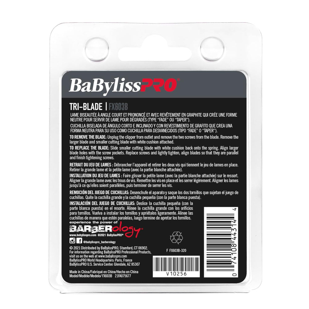 Babyliss Pro Replacement Black Graphite Tri-Blade (FX603B)