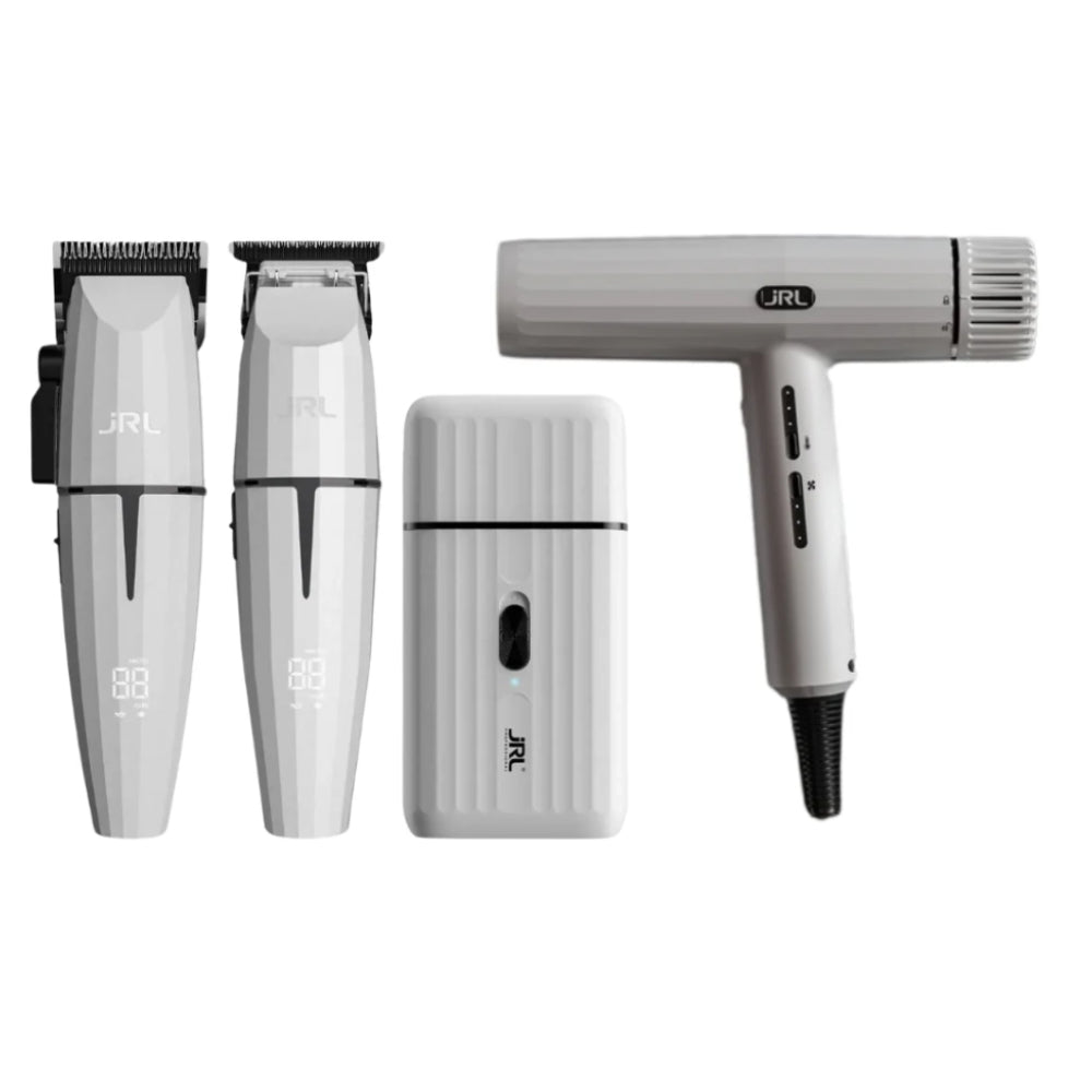 JRL Professional Ghost Collection - Clipper, Trimmer, Shaver, & Hair Dryer (Combo)