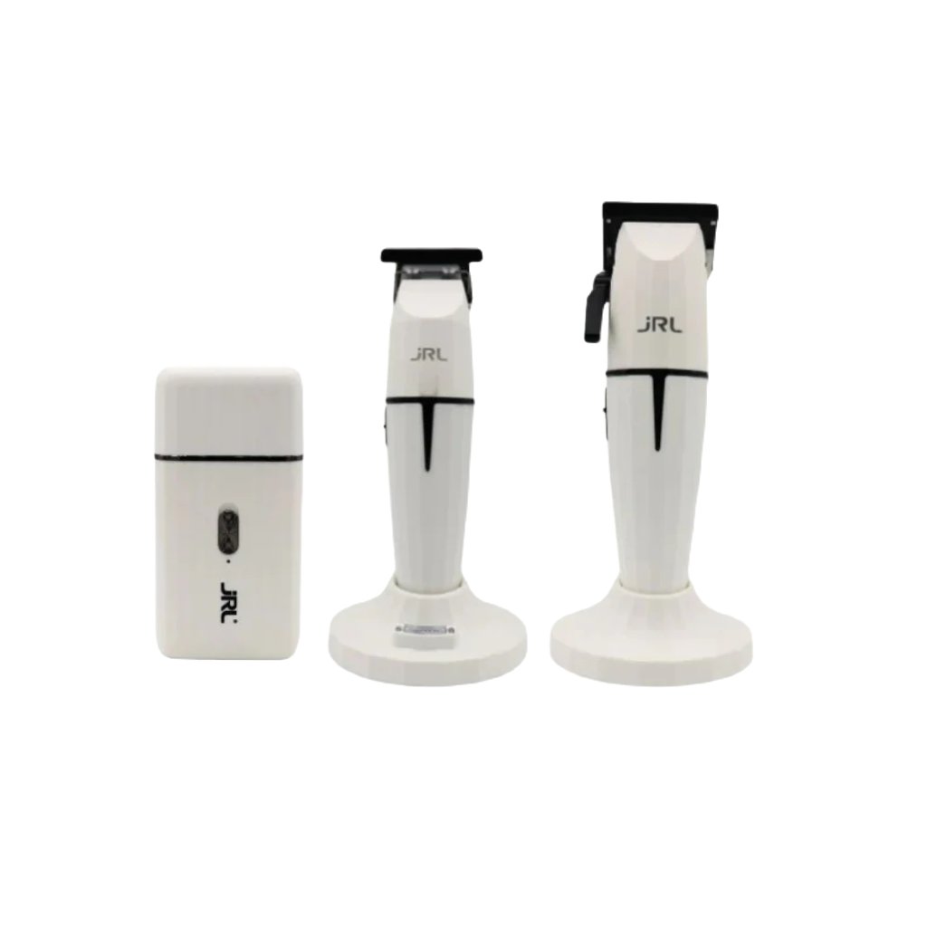 JRL Professional Ghost Clipper, Trimmer & Foil Shaver Collection + 2 Charging Bases (GH2401-2)