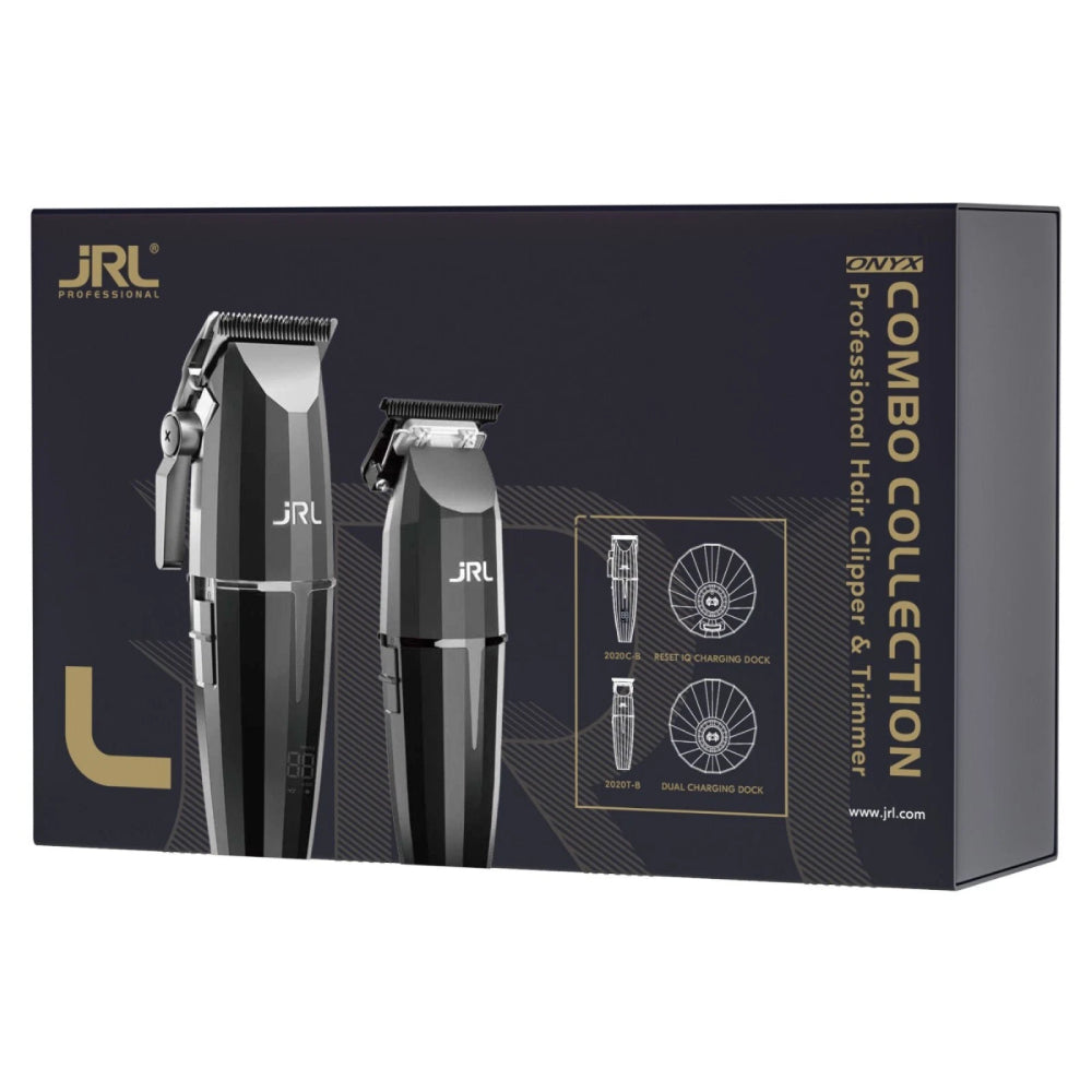 JRL Professional Onxy Clipper & Onyx Trimmer Collection + Charging Base
