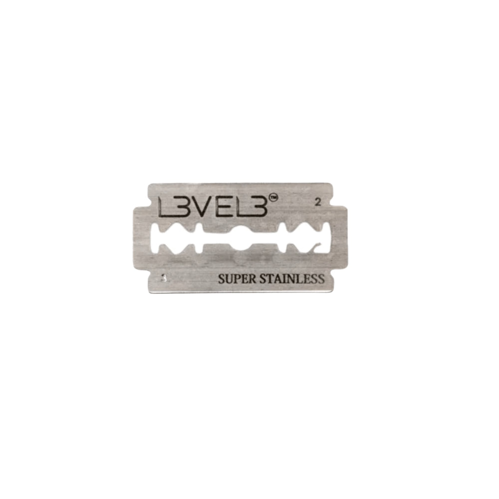 L3VEL3 Double Edge Chromium Ceramic Platinum Replacement Razor Blades