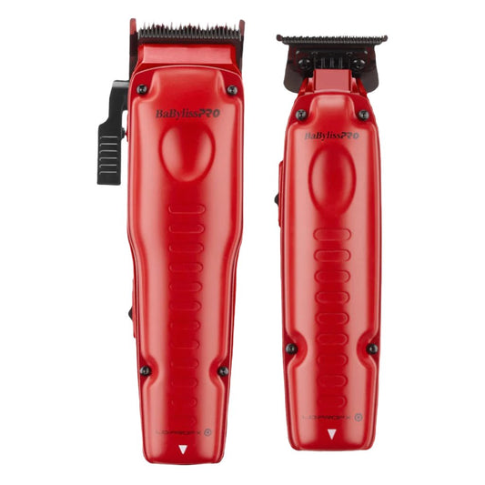 Babyliss Pro FXONE Lo-Pro Clipper + Trimmer (Red) (Combo) (#FX829MR + #FX729MR)