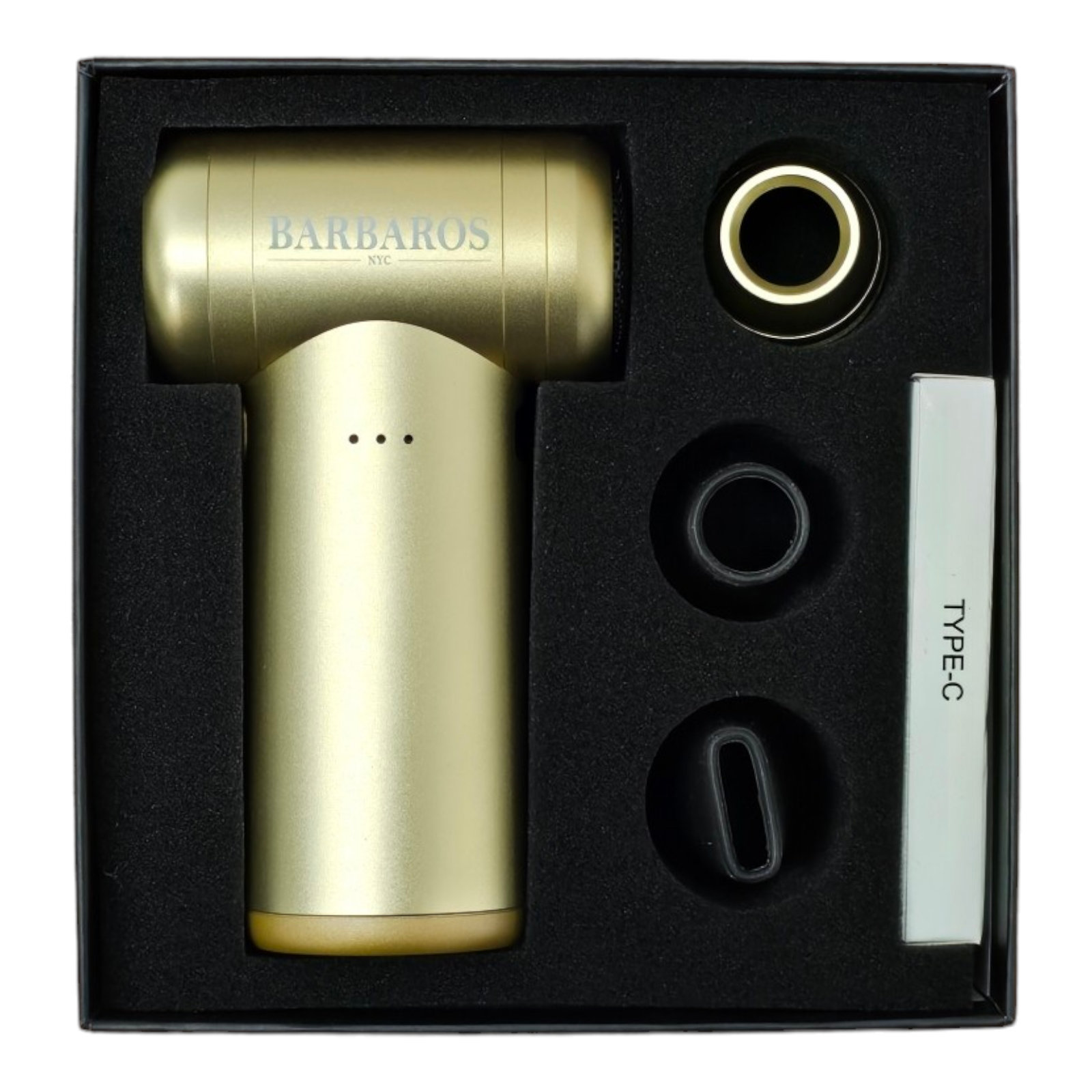 Barbaros 4-in-1 TurboJet Air Duster Pro Gold-Clipper Vault