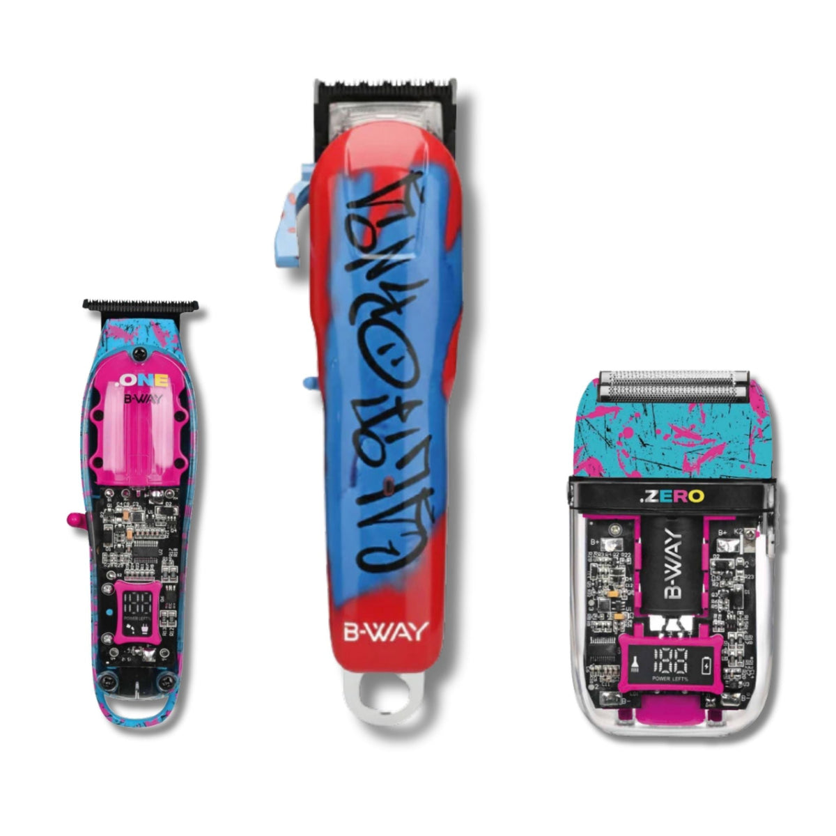 B-Way 3 in 1 Kit: California Clipper, One Trimmer, Zero Shaver ...