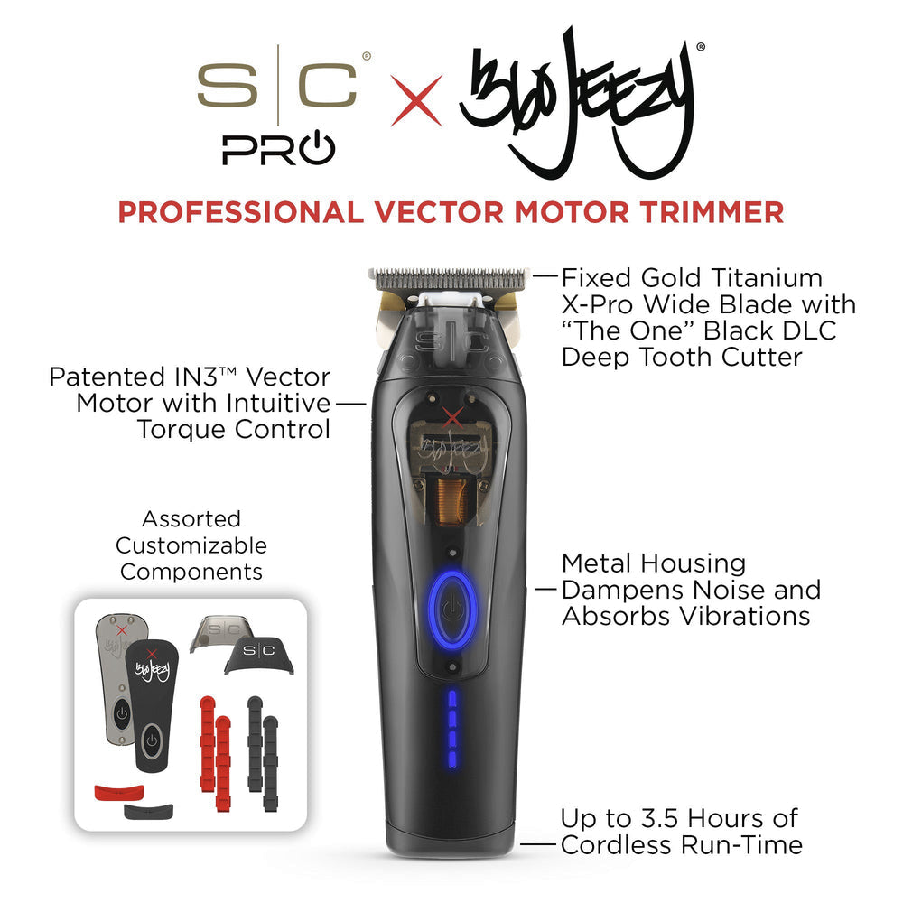 StyleCraft 360 Jeezy Cordless Trimmer w/ IN3 Vector Motor (SC423B)