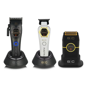 StyleCraft Instinct Metal Edition Hair Clipper w/ Instinct Metal Edition Trimmer w/ Instinct Metal Double Foil Shaver (SC611M, SC410M, SC807) [COMBO]-Clipper Vault