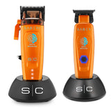 StyleCraft Saber 2 Cordless Clipper & Trimmer Bundle - Orange (SC617O/SC421O)