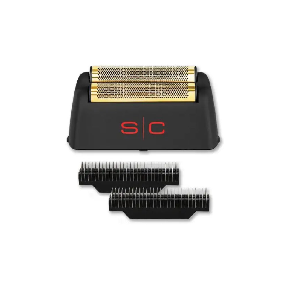 StyleCraft Gold Titanium Foil Head & Cutter Replacement Set for Rebel Shaver (SC555G)