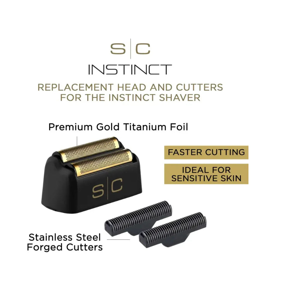 StyleCraft Instinct Foil Shaver Replacement Foil & Cutter Set (SC542B)