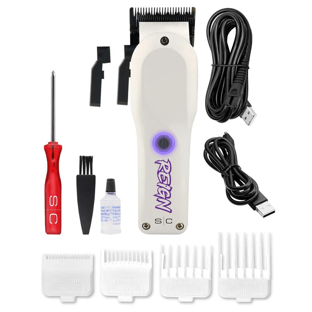 StyleCraft Reign Digital Brushless Motor Cordless Clipper + Trimmer (Combo) (SC620W + SC422W)