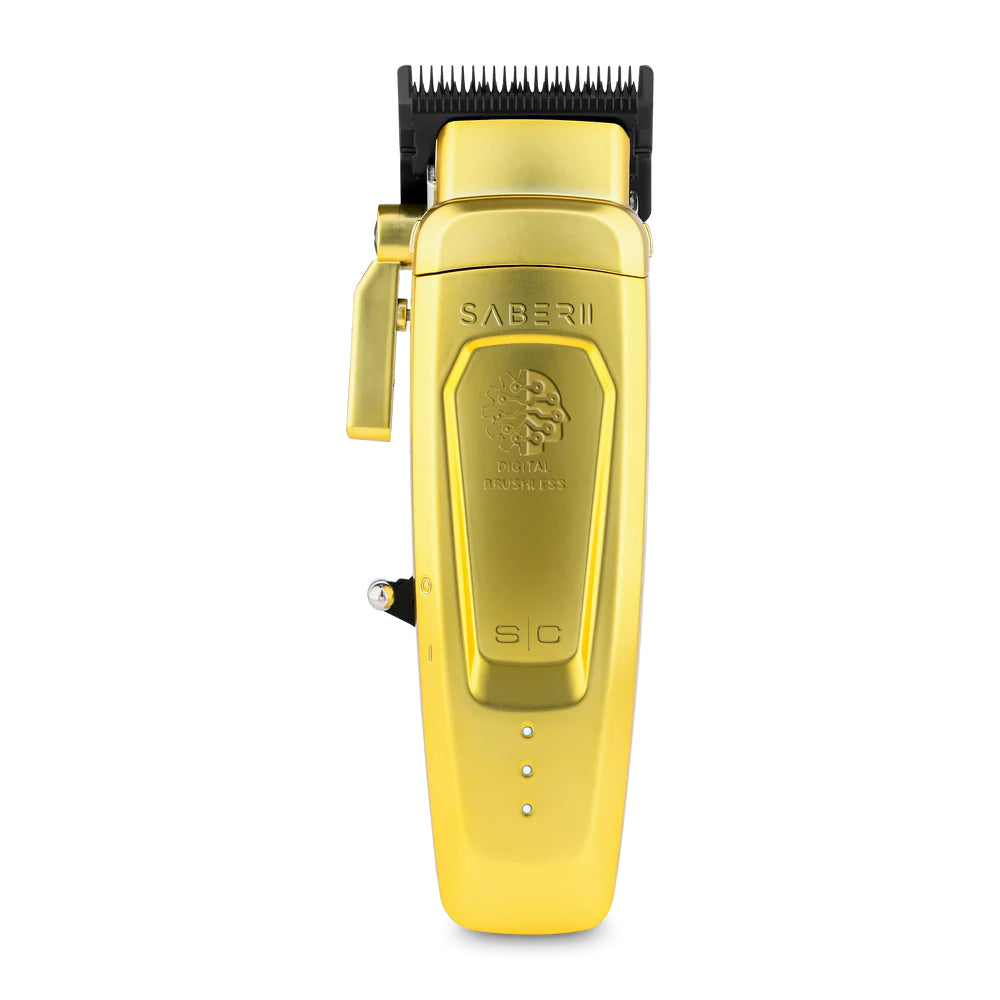 StyleCraft Saber 2.0 Cordless High Torque Clipper + Saber Trimmer - Gold (Combo)