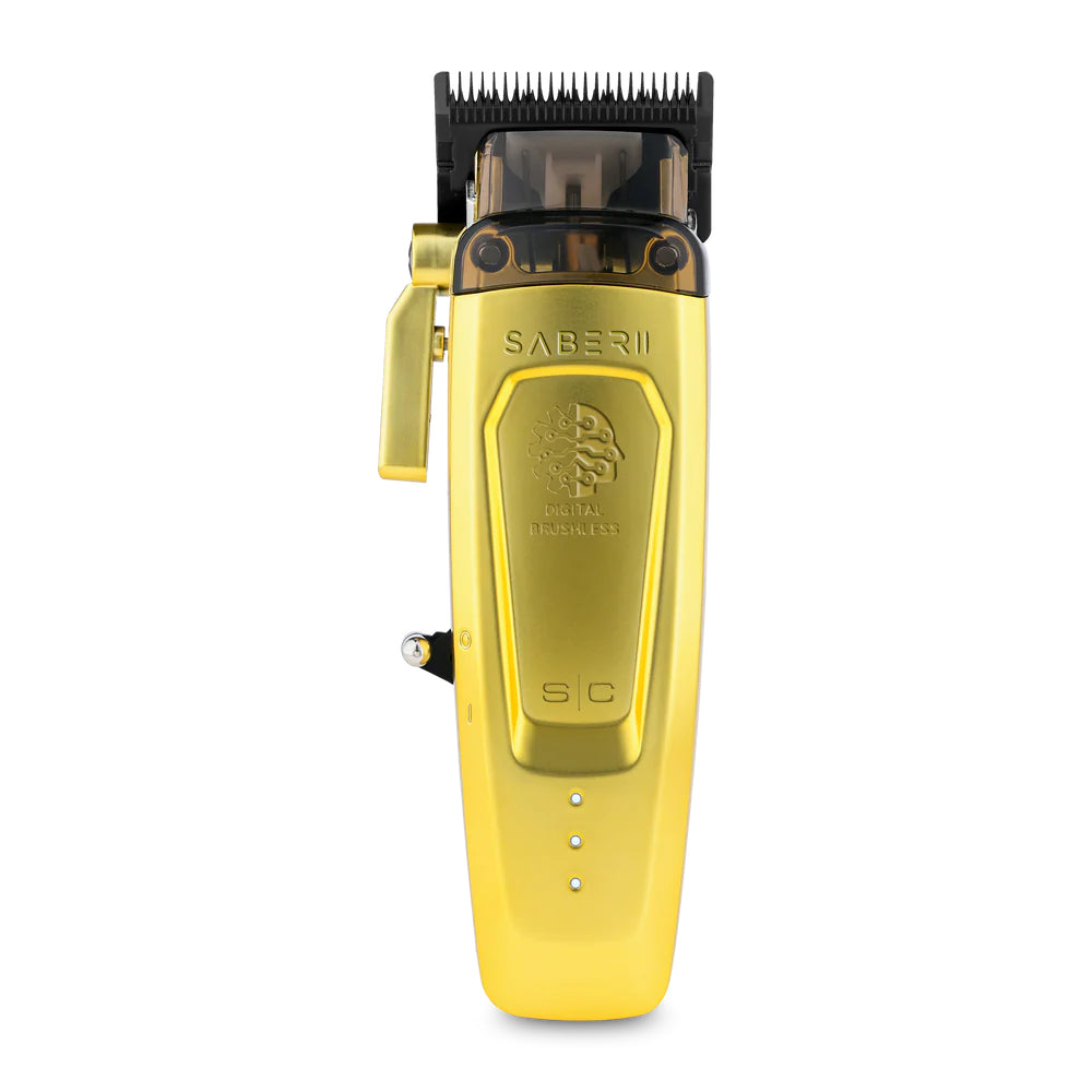 StyleCraft Saber 2.0 Cordless Modular Clipper w/ High-Torque Digital Brushless Motor - (Black or Gold) (SC617)