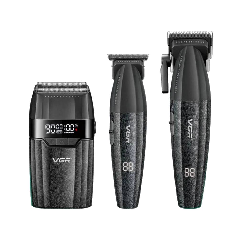 VGR V-640 S3 Professional 3-in-1 Clipper, Trimmer & Foil Shaver Combo