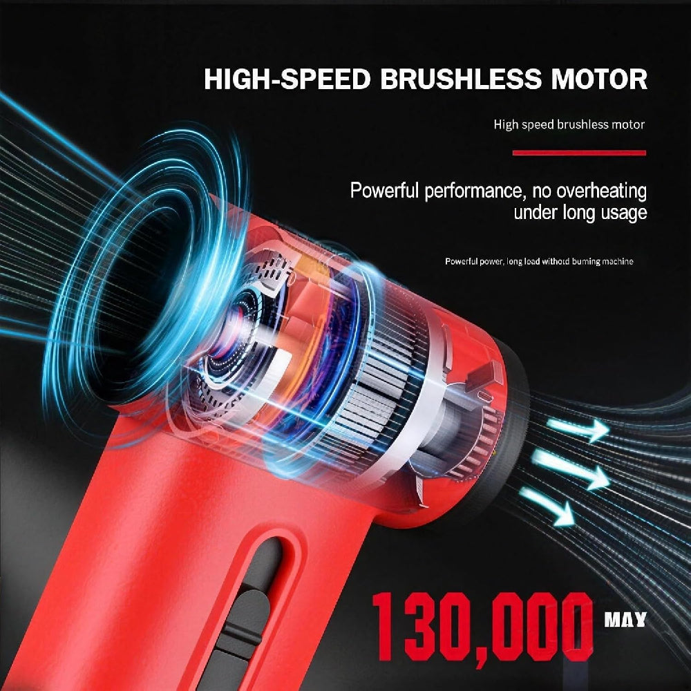 WMARK Turbo High-Speed Cordless Jet Blower (Red) (NG-TB001)
