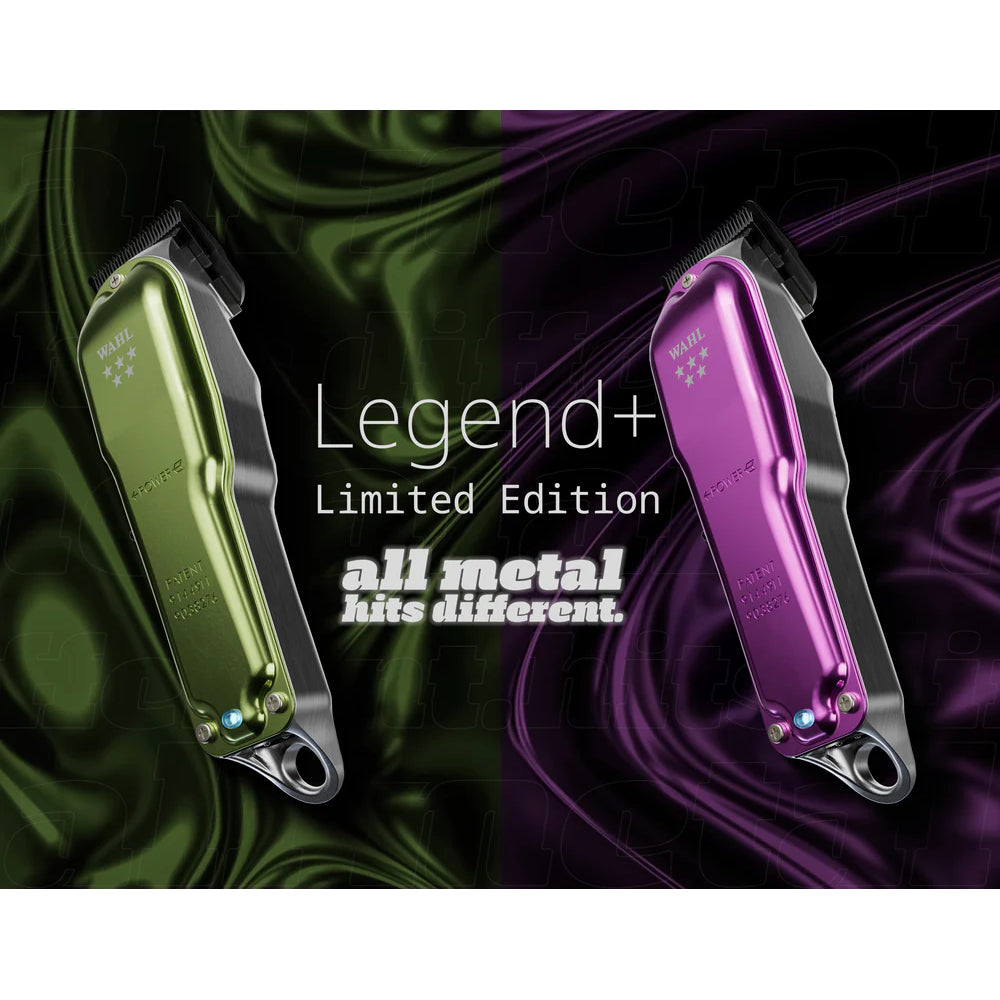Wahl Professional All-Metal Legend+ Cord/Cordless Clipper (Green / Purple)