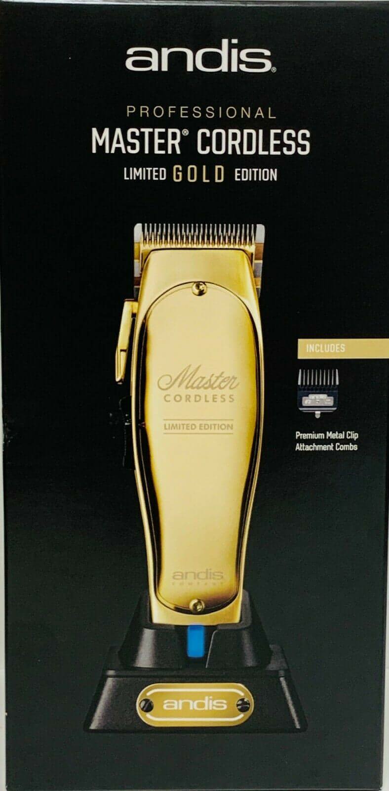 Andis Master MLC Cordless Limited Gold Edition Clipper Lithium-Ion-Clipper Vault