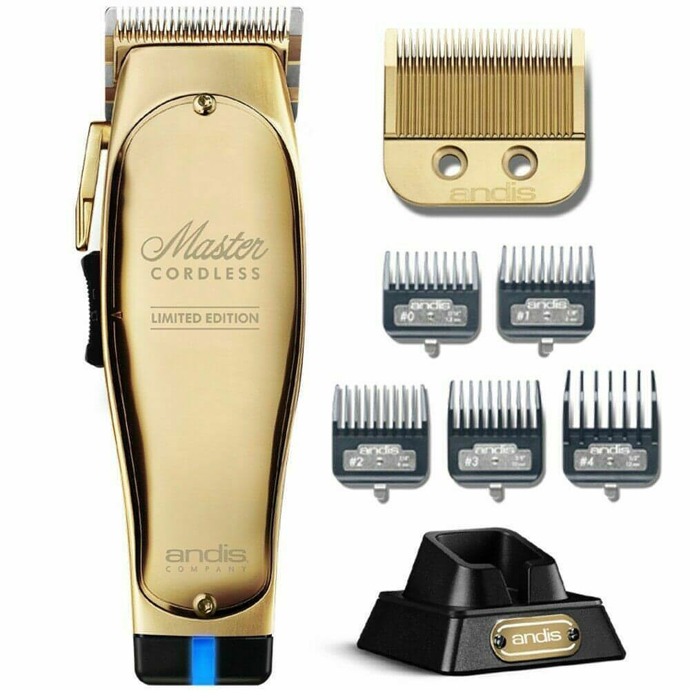 Andis Master MLC Cordless Limited Gold Edition Clipper Lithium-Ion-Clipper Vault