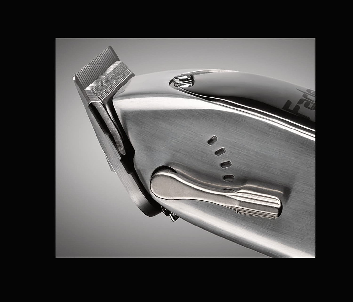 Andis Professional Fade Master Hair Clipper with Adjustable Fade Blade, Silver, Chrome (01690)-Clipper Vault