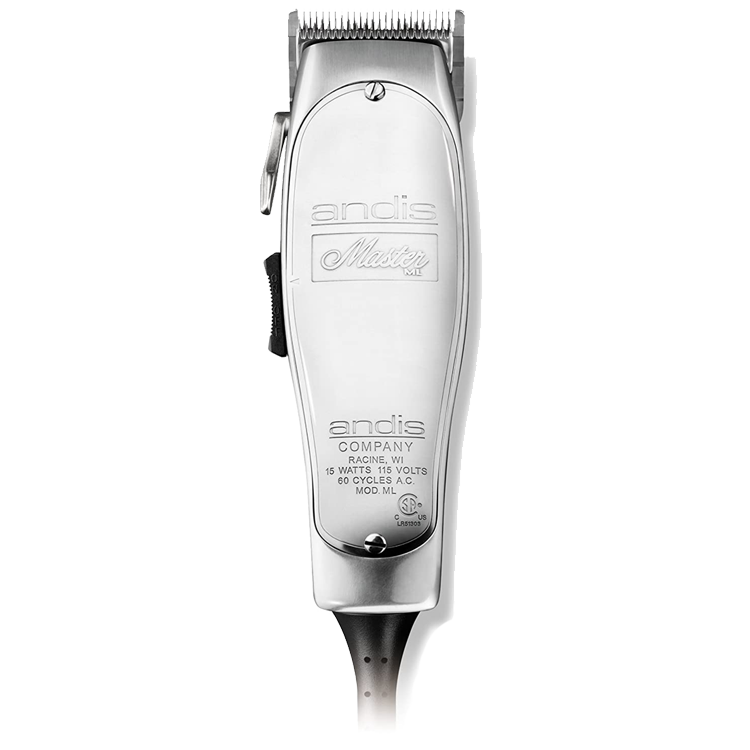 Andis Professional Master Adjustable Blade Hair Clipper, Silver, Chrome (01557)-Clipper Vault