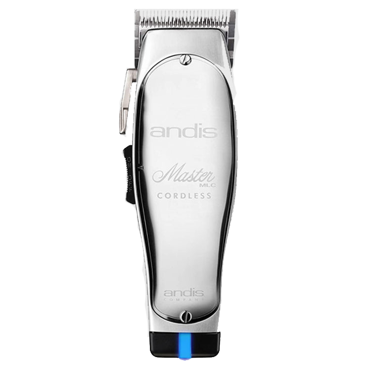 Andis Professional Master Cordless Lithium Ion Adjustable Blade Hair Clipper, Silver (12470)-Clipper Vault