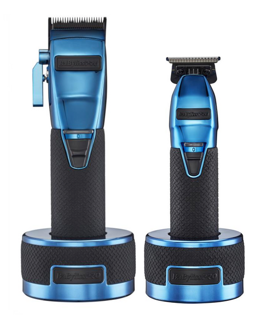 BaByliss Pro Boost FX Limited Edition Blue Clipper and Trimmer Combo-Clipper Vault