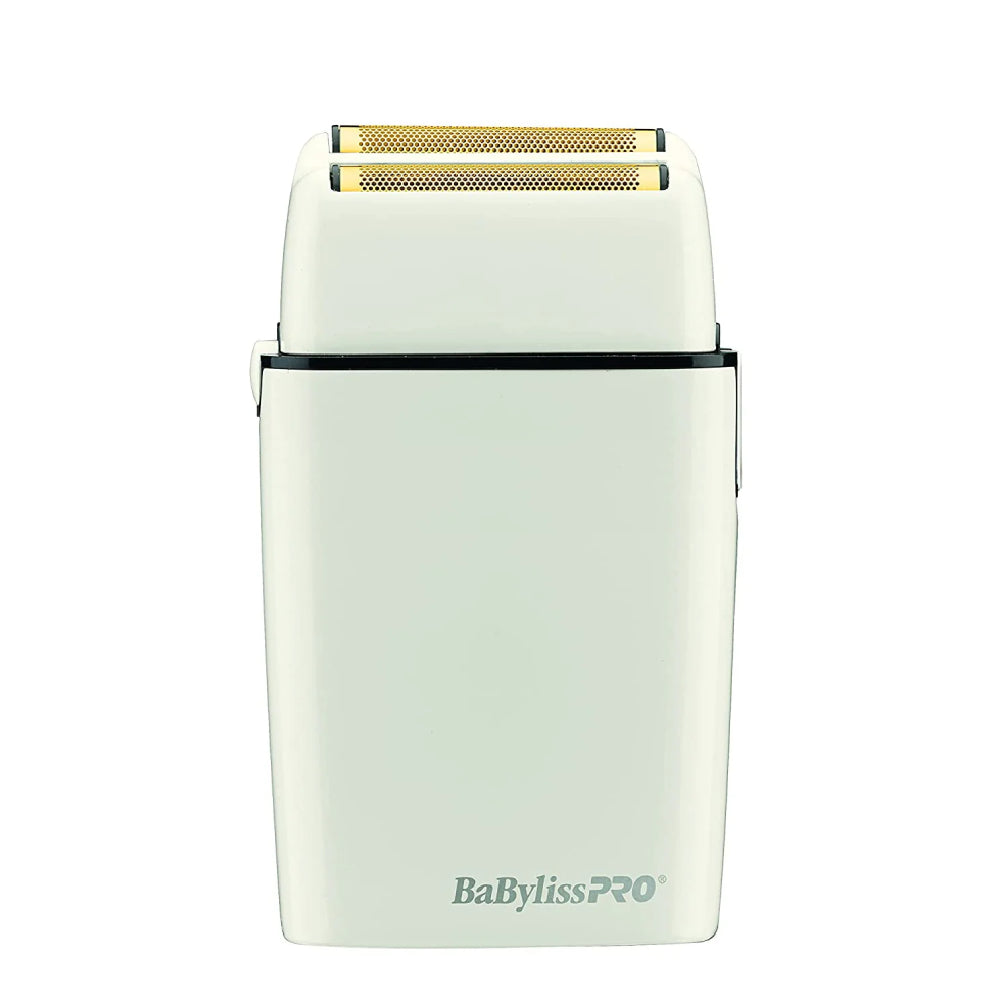 BaByliss Pro Double Foil Shaver (White)-Clipper Vault