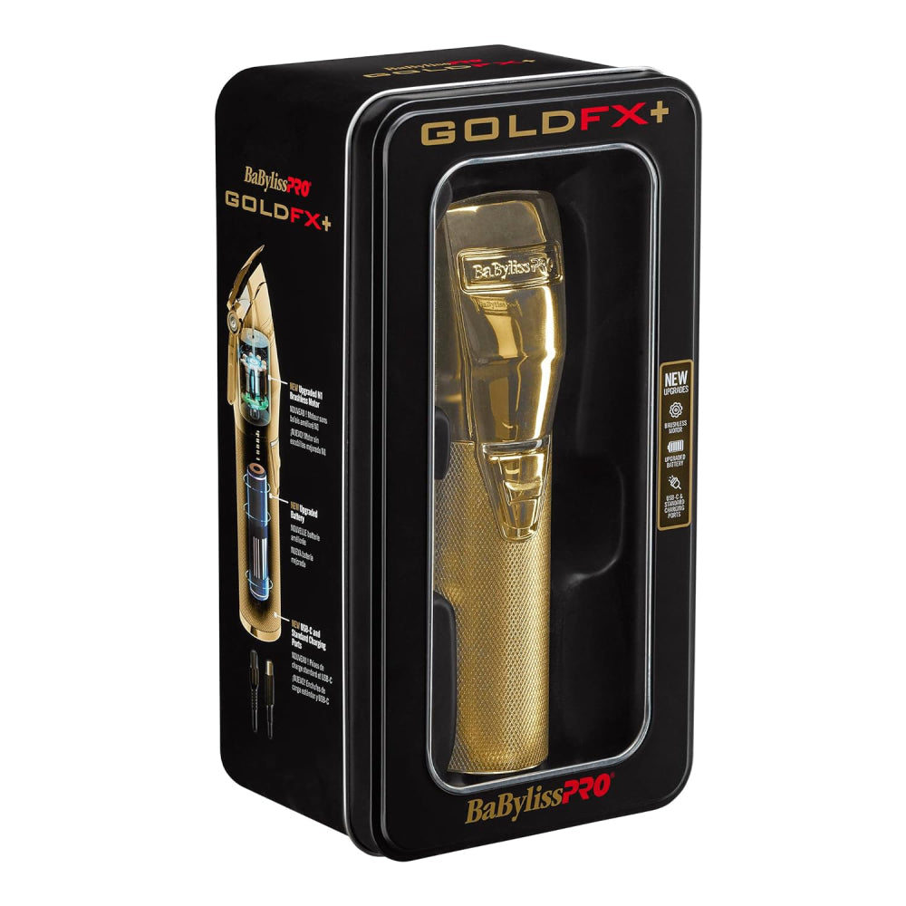 Babyliss Pro FX+ Upgraded All-Metal Lithium Clipper (Gold / Silver / Rose Gold)-Clipper Vault
