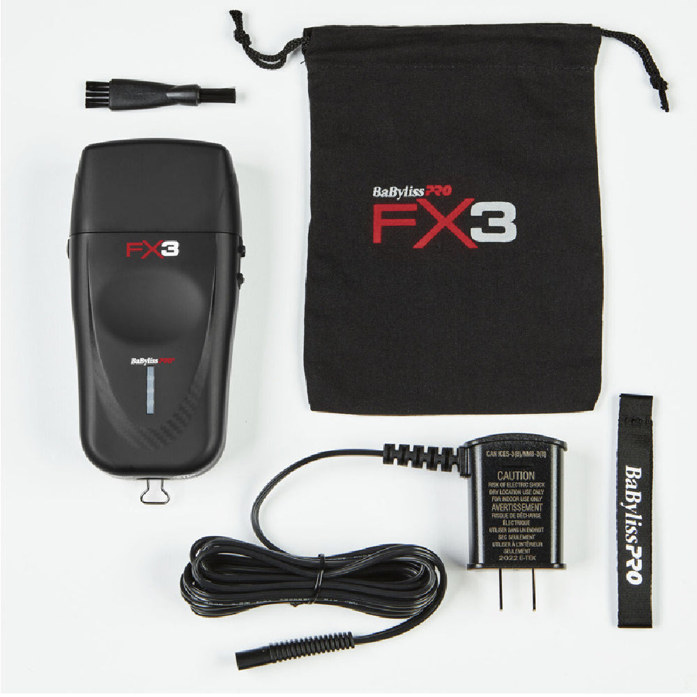 Babyliss Pro FX3 High Speed Foil Shaver Black (FXX3SB)-Clipper Vault