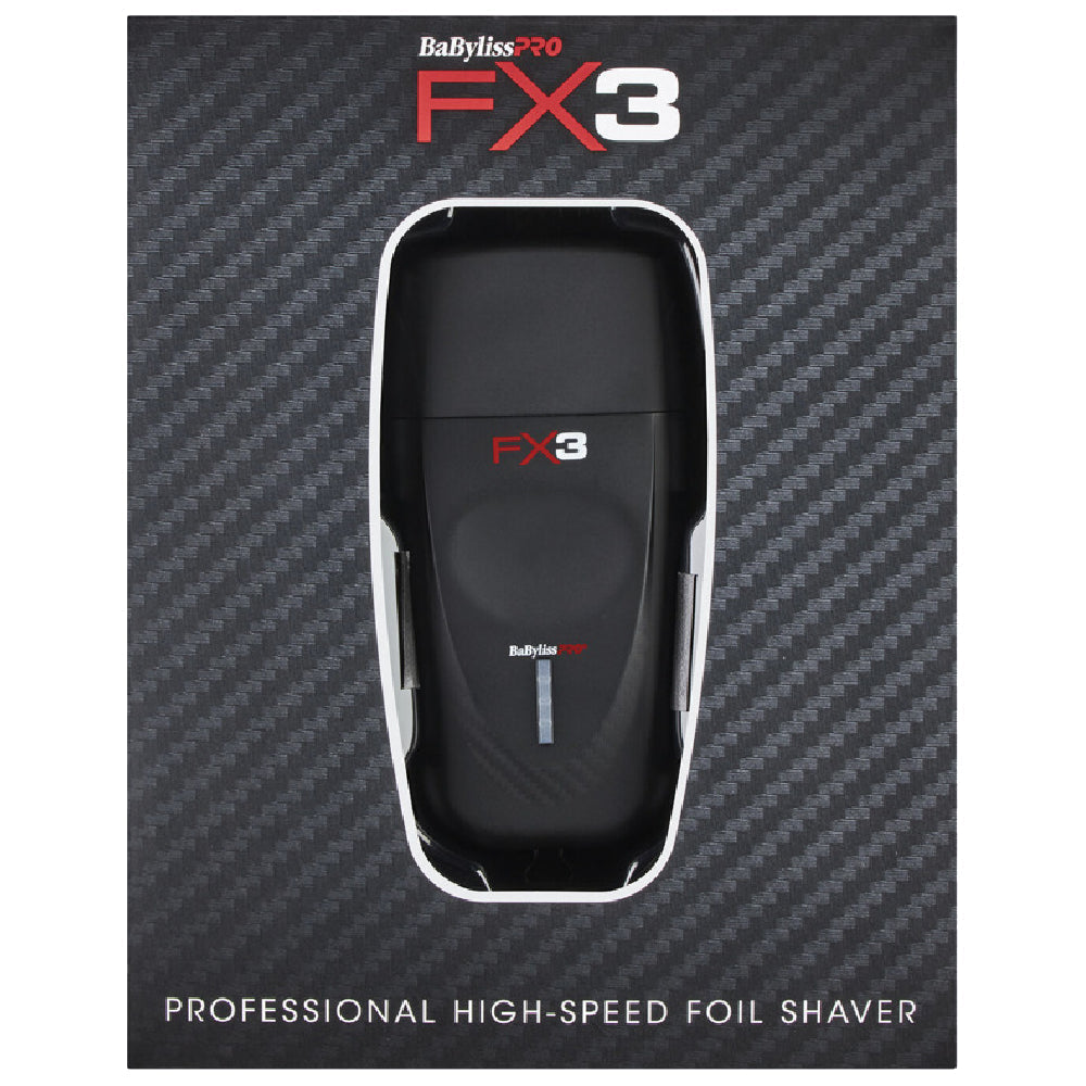 Babyliss Pro FX3 High Speed Foil Shaver Black (FXX3SB)-Clipper Vault