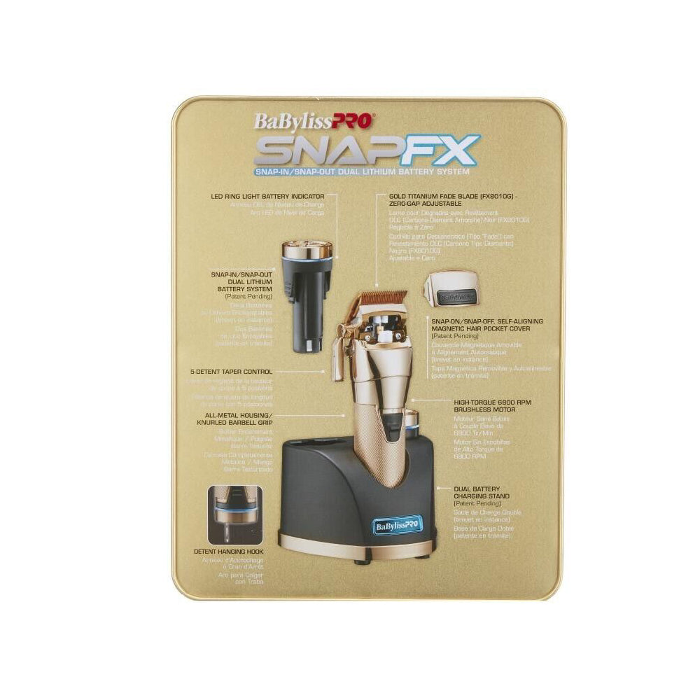 Babyliss Pro Limited Edition Gold SnapFX Clipper | FX890GI-Clipper Vault