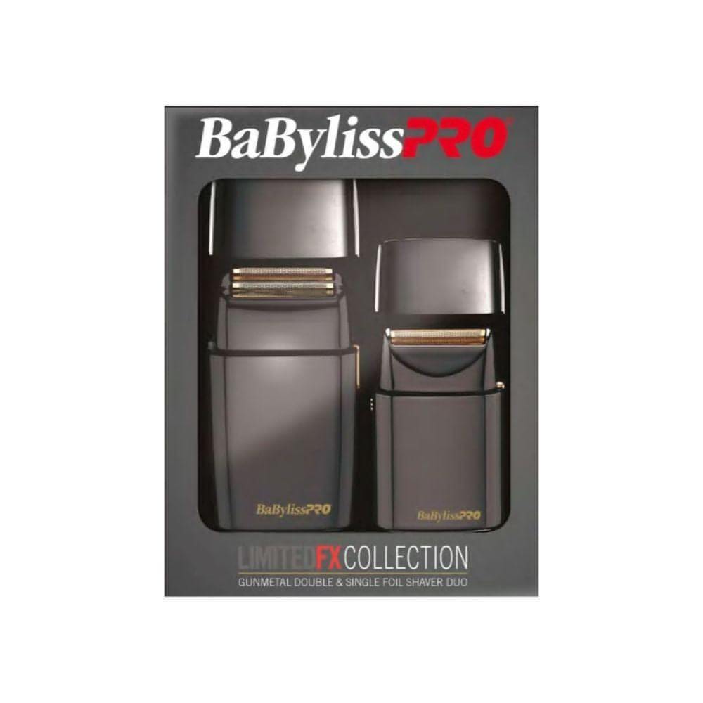 BaByliss Pro LimitedFX Collection Gunmetal Double & Single Foil Shaver Duo-Clipper Vault