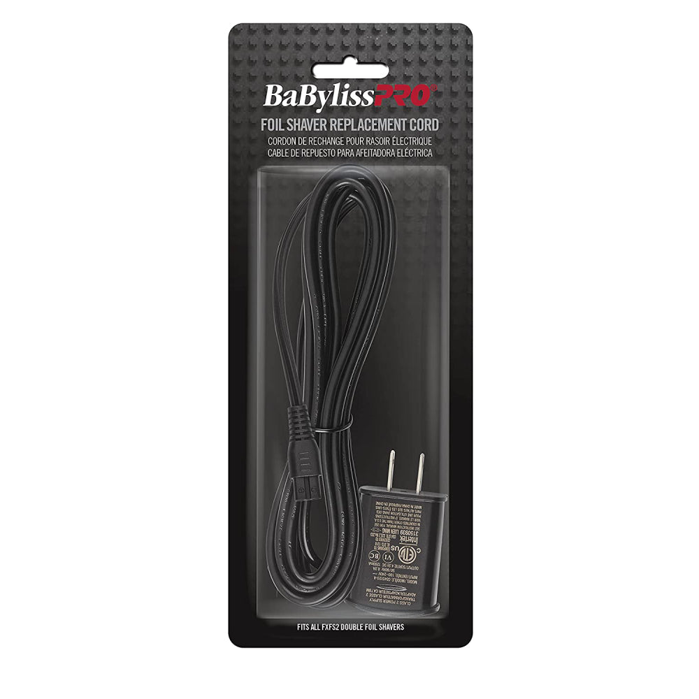 BaByliss PRO Replacement Power Cord for FXFS2 Double Foil Shavers-Clipper Vault