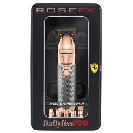 Babyliss Pro Rose Gold Skeleton Trimmer with Charging Base-Clipper Vault