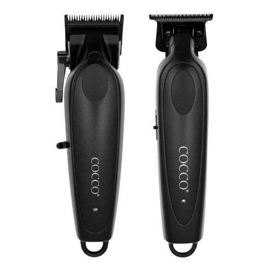 Cocco Pro All Metal Hair Clipper & Trimmer Combo - Black (Dual Voltage)-Clipper Vault