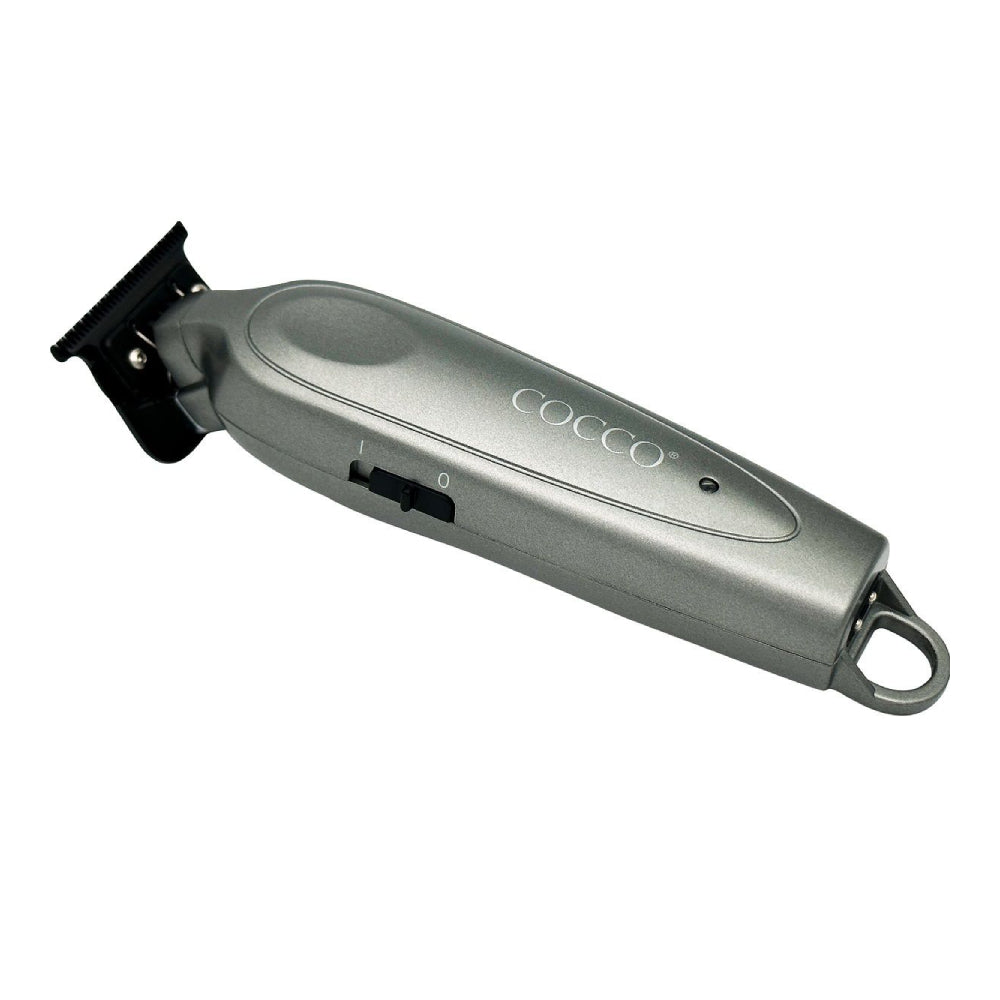 Cocco Pro All Metal Hair Trimmer - Gray (Dual Voltage)-Clipper Vault