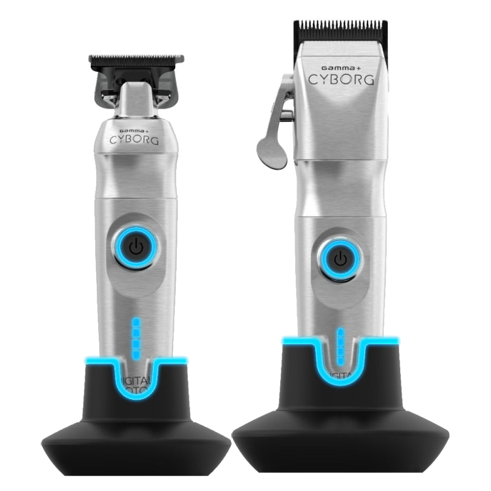 Gamma+ Cyborg Cordless Trimmer + Clipper (Combo) (GP401S/GP604M)-Clipper Vault