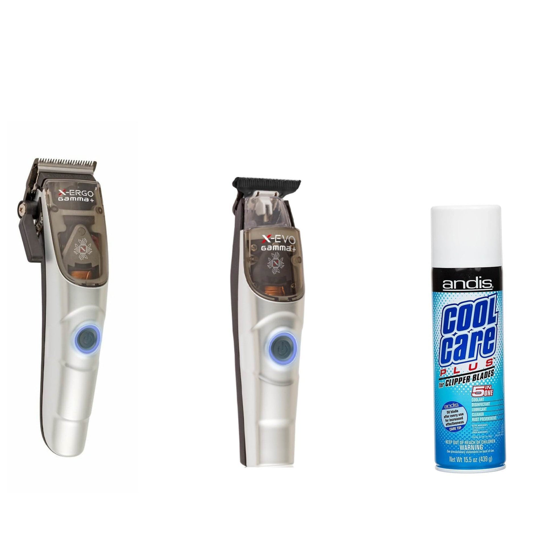 Gamma X-Ergo Clipper + X-Evo Trimmer + Clipper Spray (Combo)-Clipper Vault