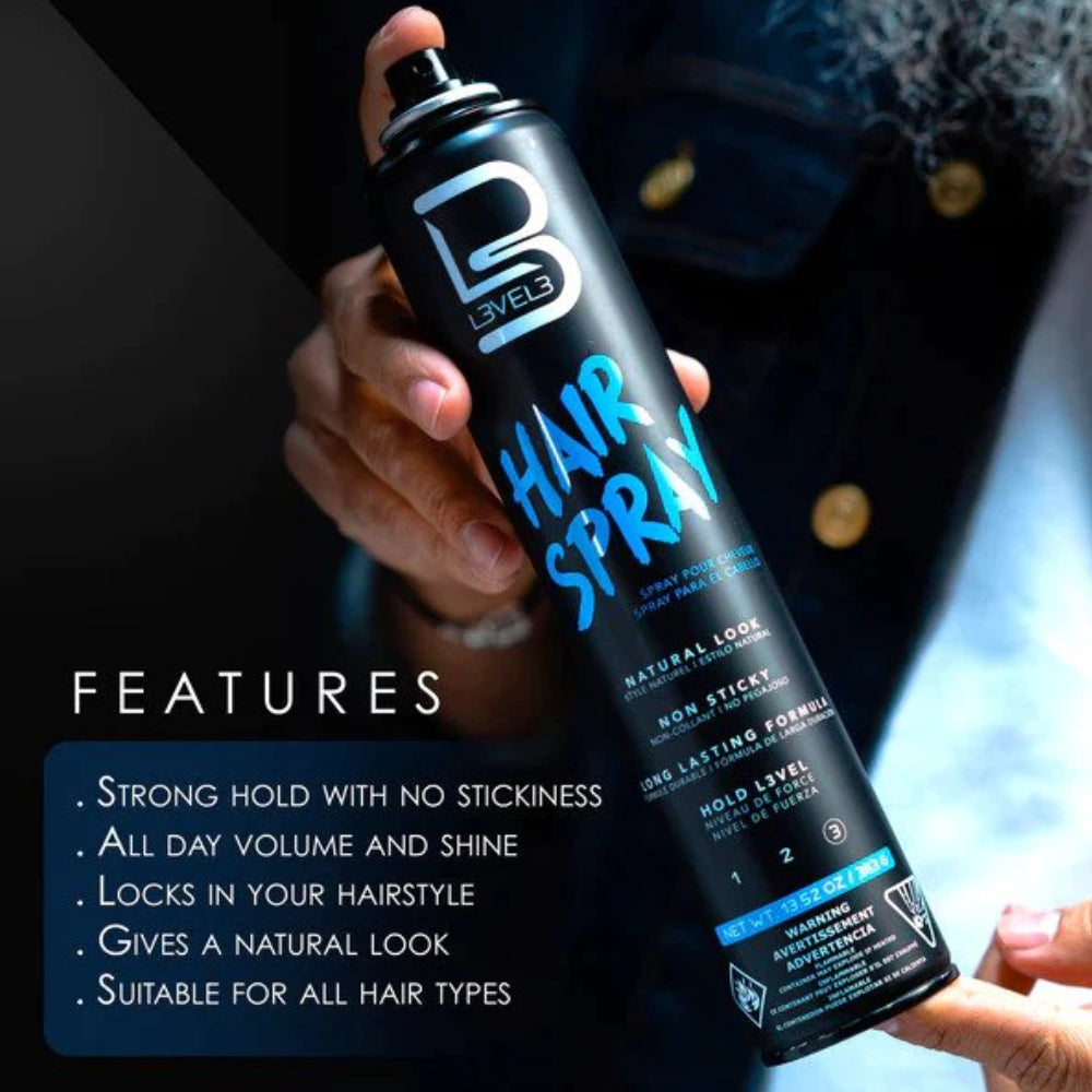 L3VEL3 Hair spray - 400ML-Clipper Vault