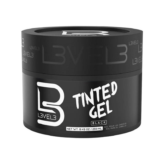 L3VEL3 Tinted Hair Gel - Black 250ml-Clipper Vault