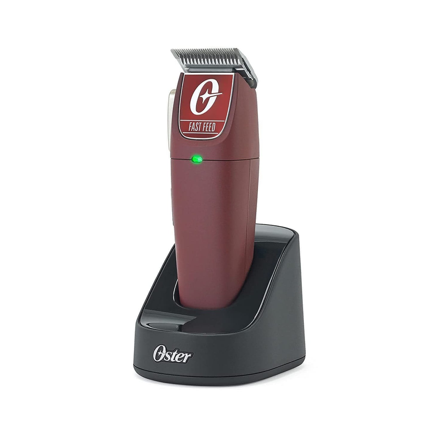 Oster® Professional Fast Feed® Cordless Clipper, Burgundy (2143931)-Clipper Vault