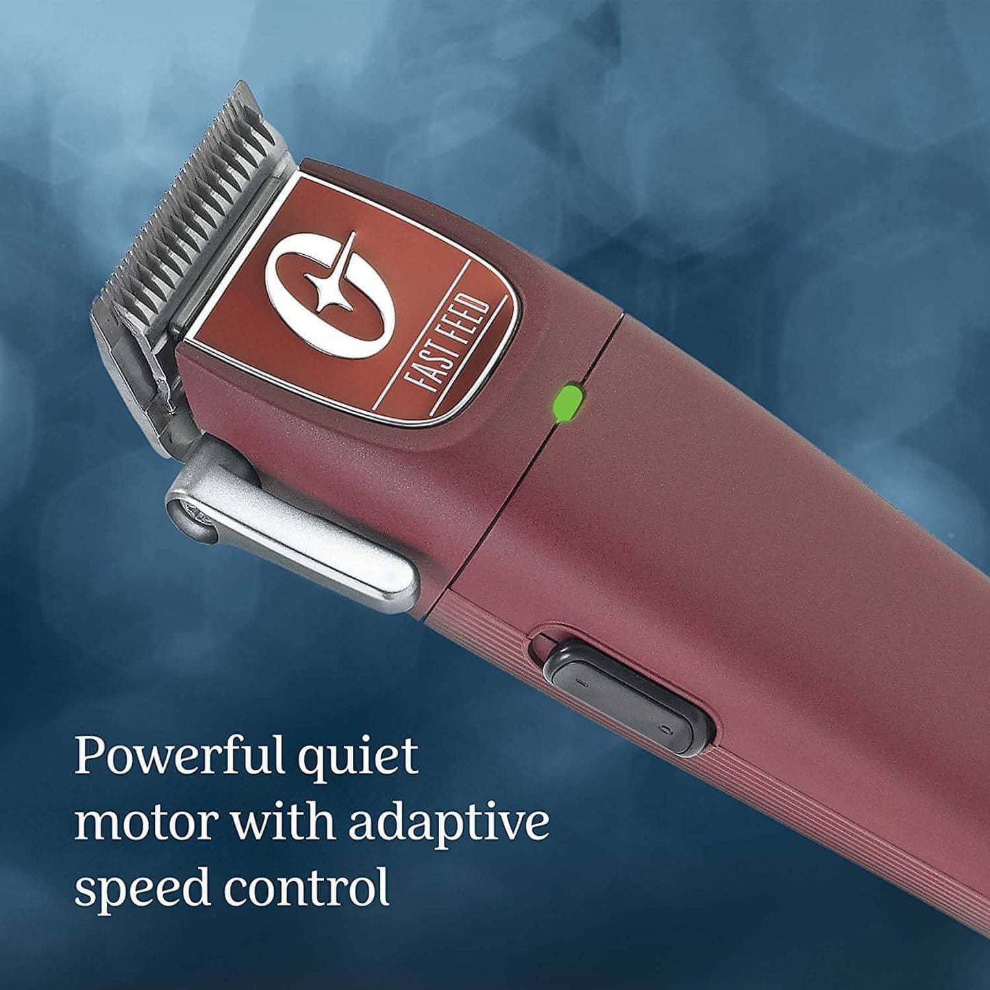 Oster® Professional Fast Feed® Cordless Clipper, Burgundy (2143931)-Clipper Vault