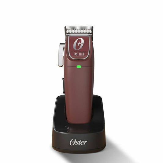 Oster® Professional Fast Feed® Cordless Clipper, Burgundy (2143931)-Clipper Vault