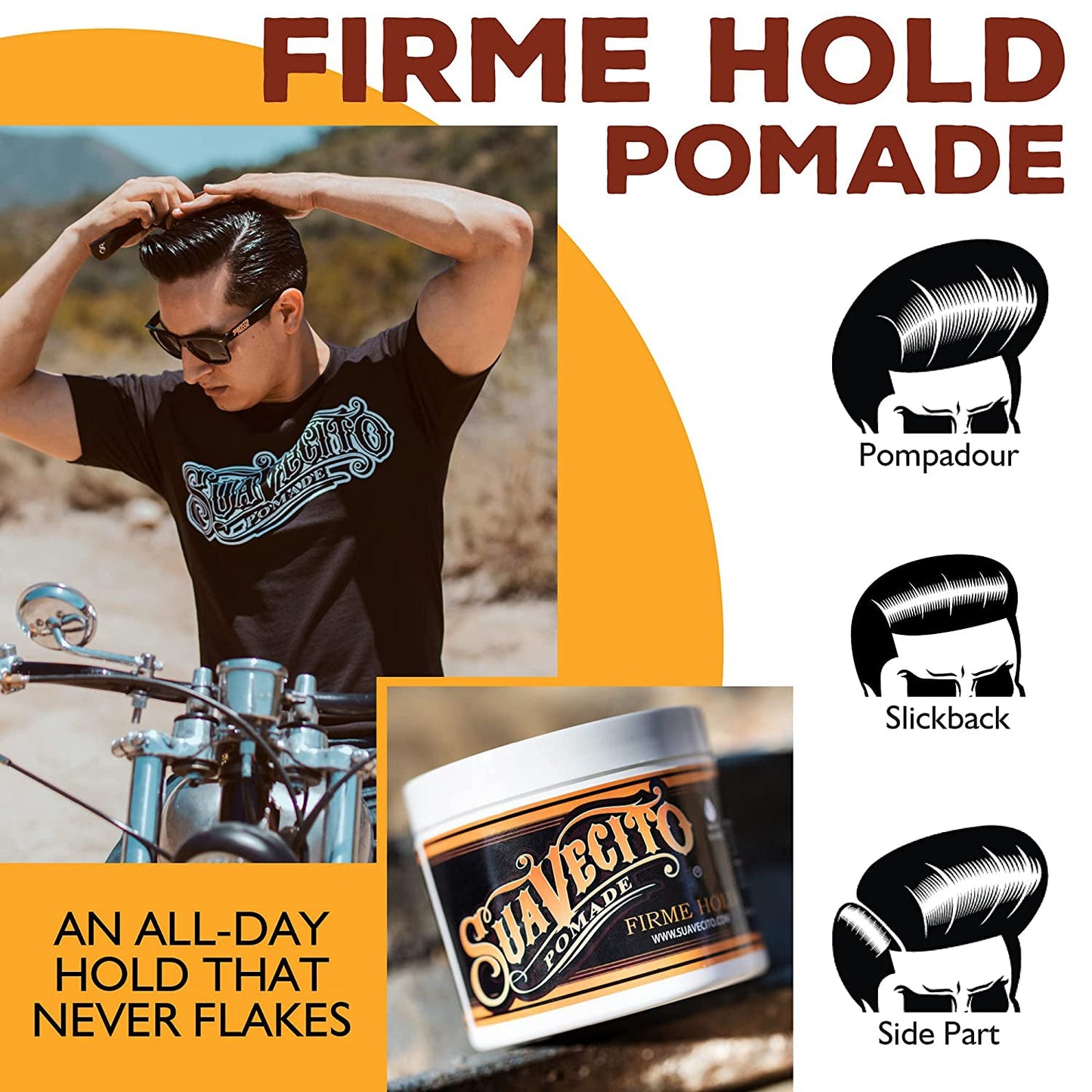 Suavecito Pomade Firme 4oz (Strong)-Clipper Vault