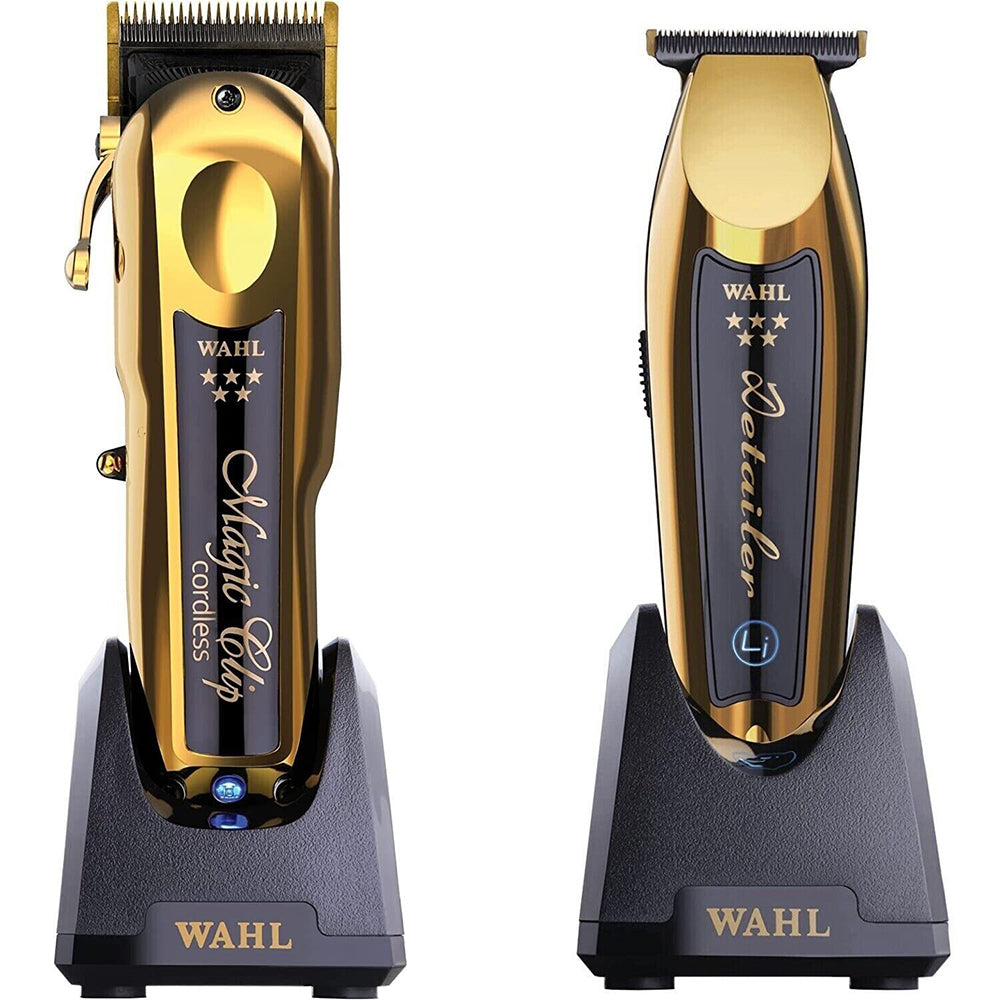 Wahl Magic Clipper Gold & Wahl Detailer Li Gold (Combo) – Clipper