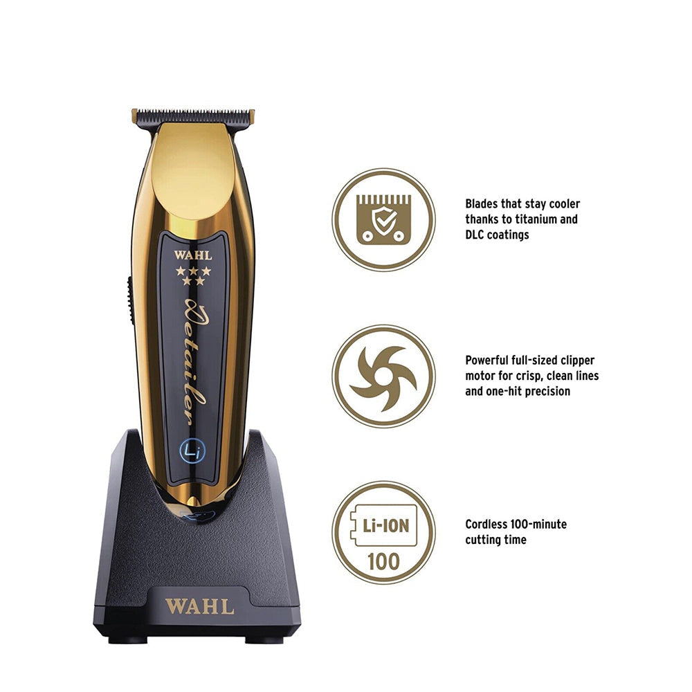 Wahl Professional Cordless Gold Detailer Li Trimmer-Clipper Vault